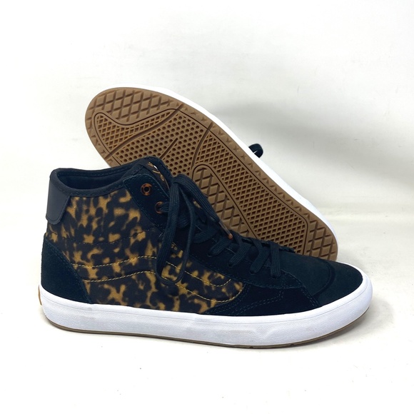VANS Lizzie Tortoise Sneakers Dark Brown Suede Canvas Shoe Skate Men VN0A4BX1YI5 - Picture 7 of 9